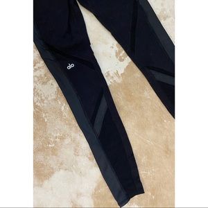 Alo Yoga Mesh & Pleather Leggings
